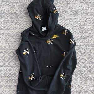 Boys Nike Black Hoodie with Logo
